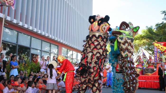 Professional performance of the Lion Dance (2)