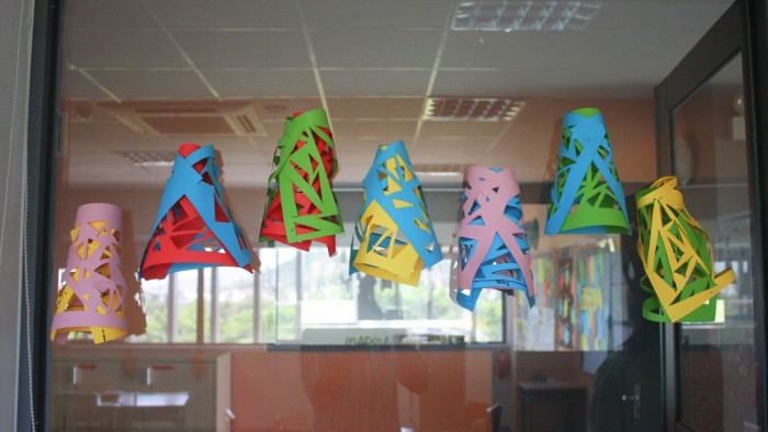 School was decorated with very colourful lanterns (3)